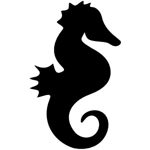 Seahorse Silhouette clip art - Polyvore