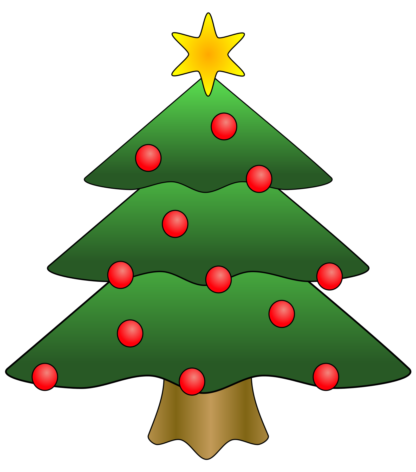 Christmas Tree Clip Art Clip - Free Clipart Images