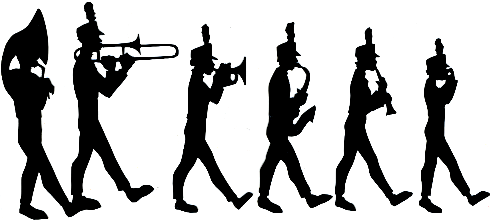 Images For > Marching Band Silhouette