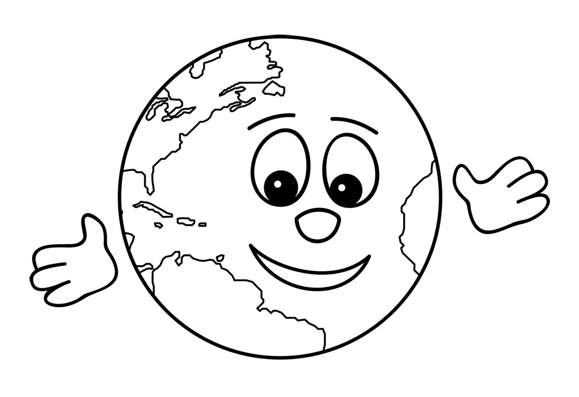 black and white earth science clipart