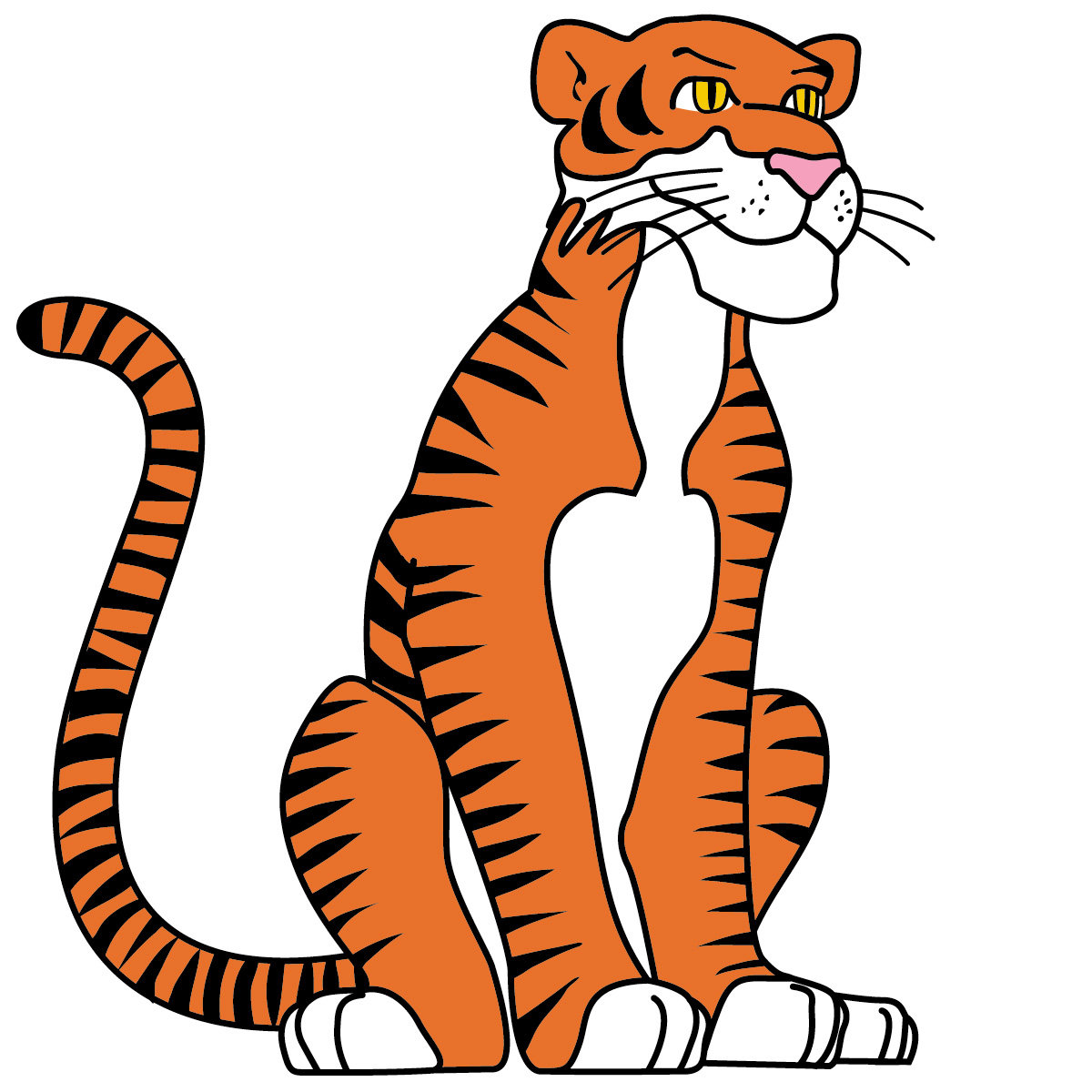 Cute Baby Tiger Clipart - Free Clipart Images