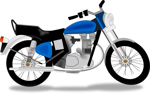 Cartoon Motorcycle Clip Art