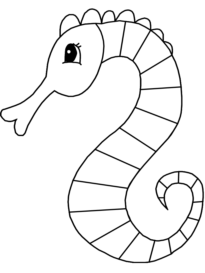 Seahorse Coloring Pages - Animals ColoringPedia