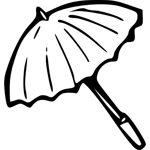 Umbrella Clip Art Outline - Free Clipart Images