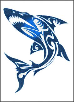 Tribal Shark Tattoos | Hammerhead Shark Tattoo, Shark Ta…