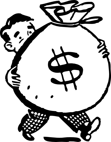 Bag Of Money Clip Art - vector clip art online ...