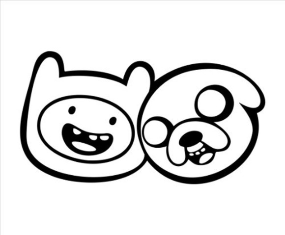 Jake The Dog Adventure Time Coloring Pages - Cartoon Coloring ...
