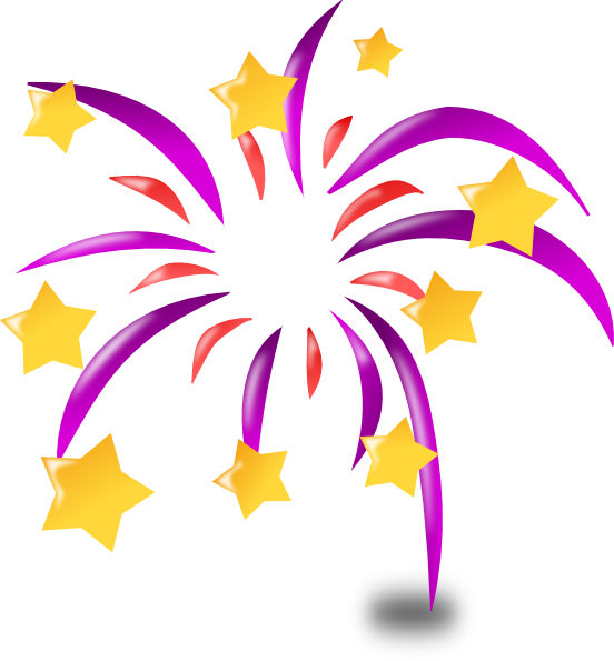 Cartoon Fireworks Clip Art - vector clip art online ...