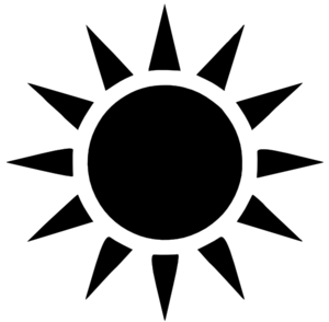 Black Sun clip art - vector clip art online, royalty free & public ...
