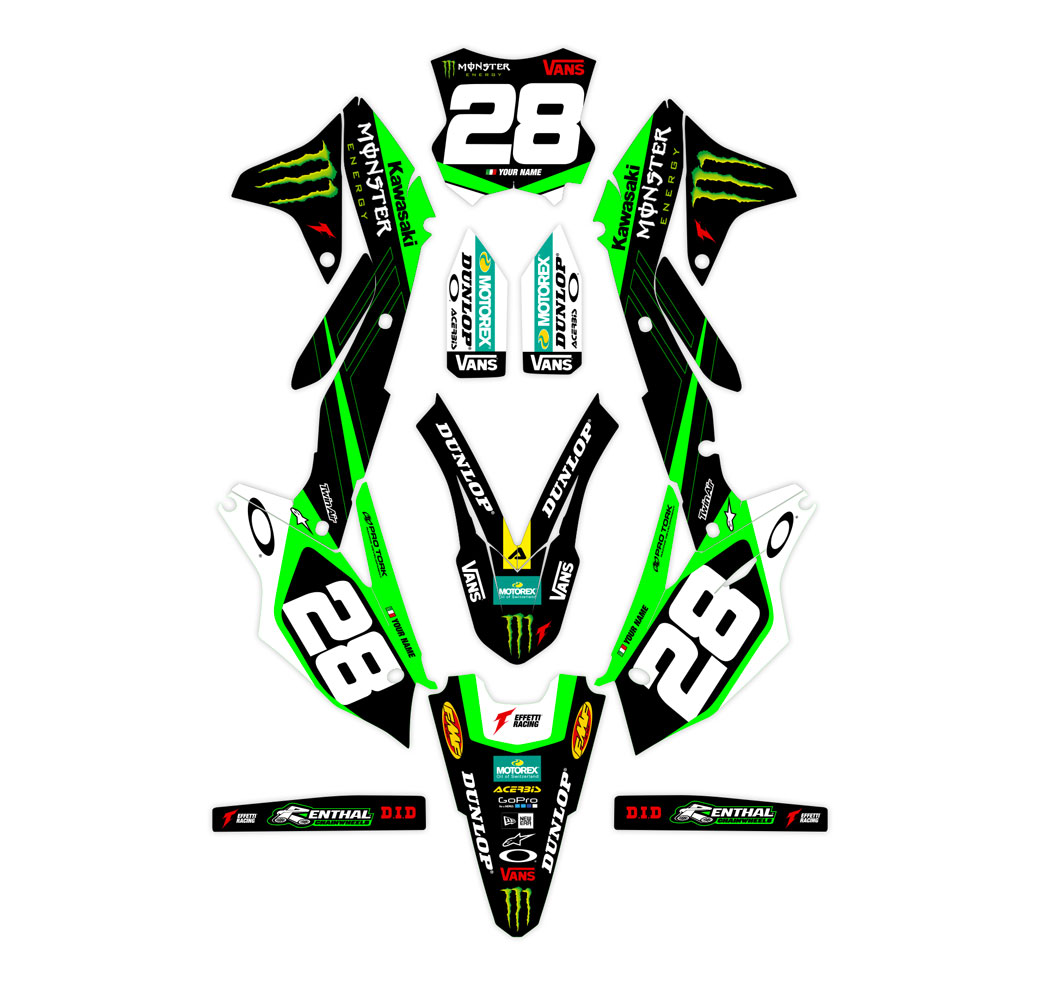 MONSTER ENERGY - KAWASAKI - Effetti Racing - MX Graphics ...