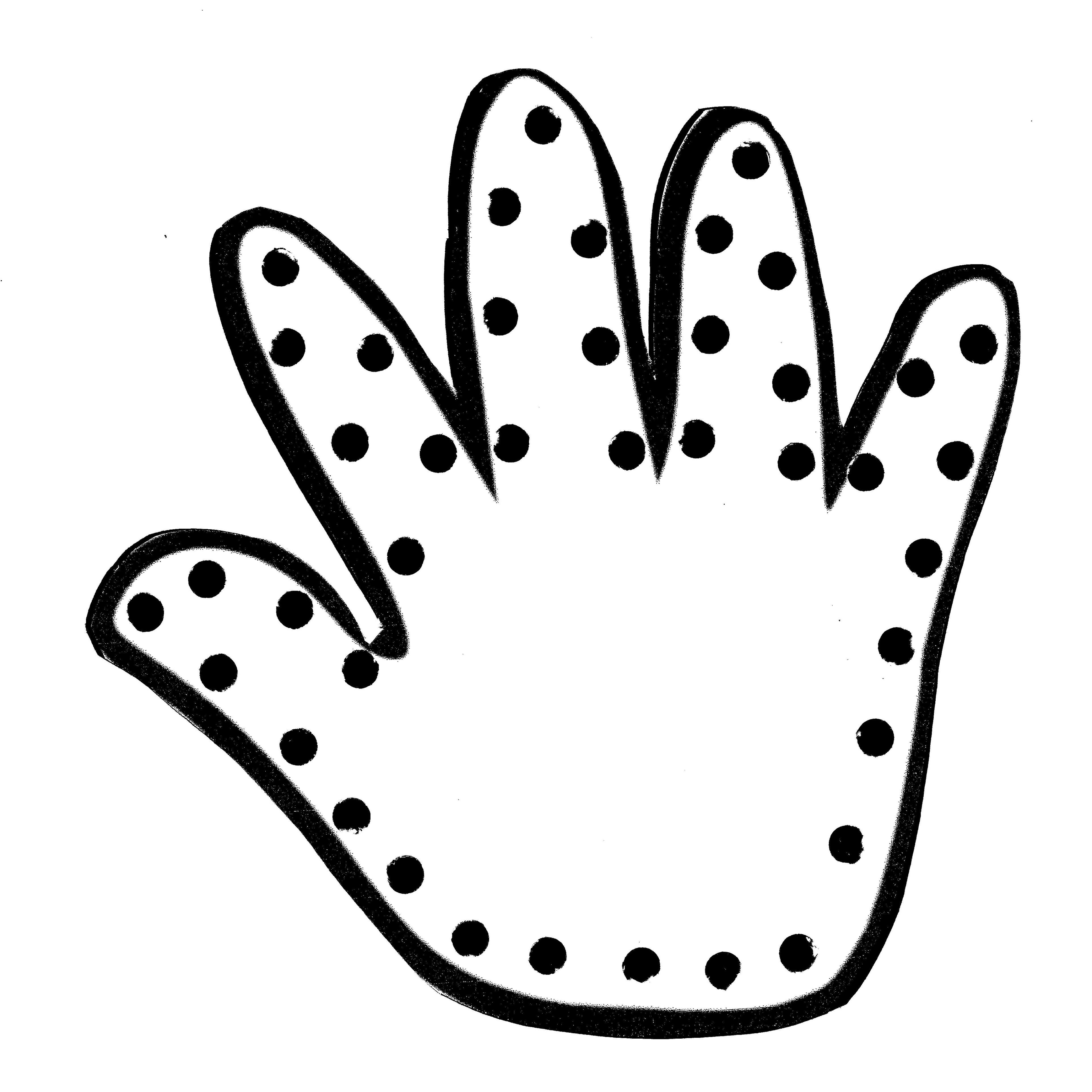 Printable Handprint Clipart - Free to use Clip Art Resource