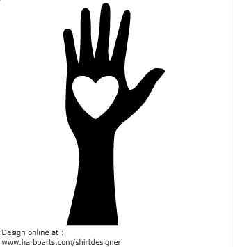 Download : Heart in a Hand - Vector Graphic