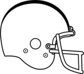 Football Helmet Template Clipart