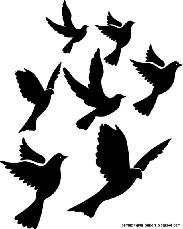 Flying Bird Silhouette Stencils | Amazing Wallpapers