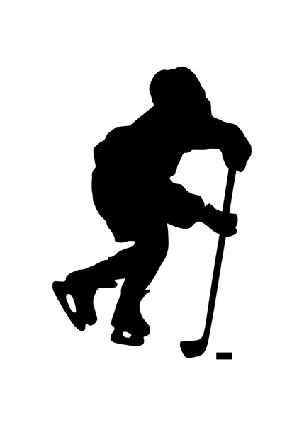 Hockey Player Silhouette | Free Download Clip Art | Free Clip Art ...