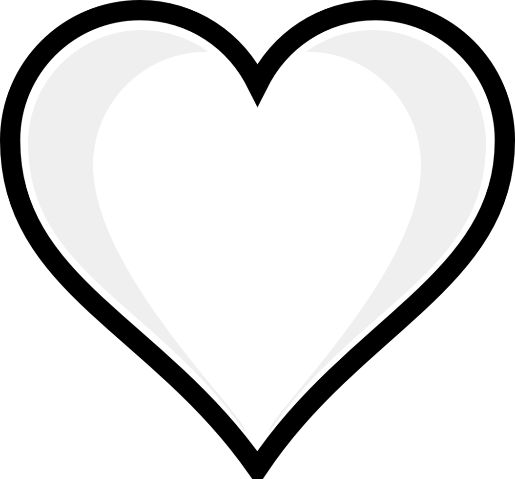 Black Heart Drawing Clipart - Free to use Clip Art Resource