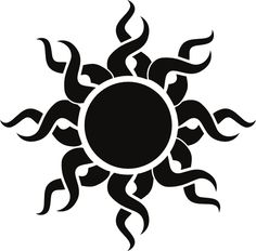 Tribal sun clipart