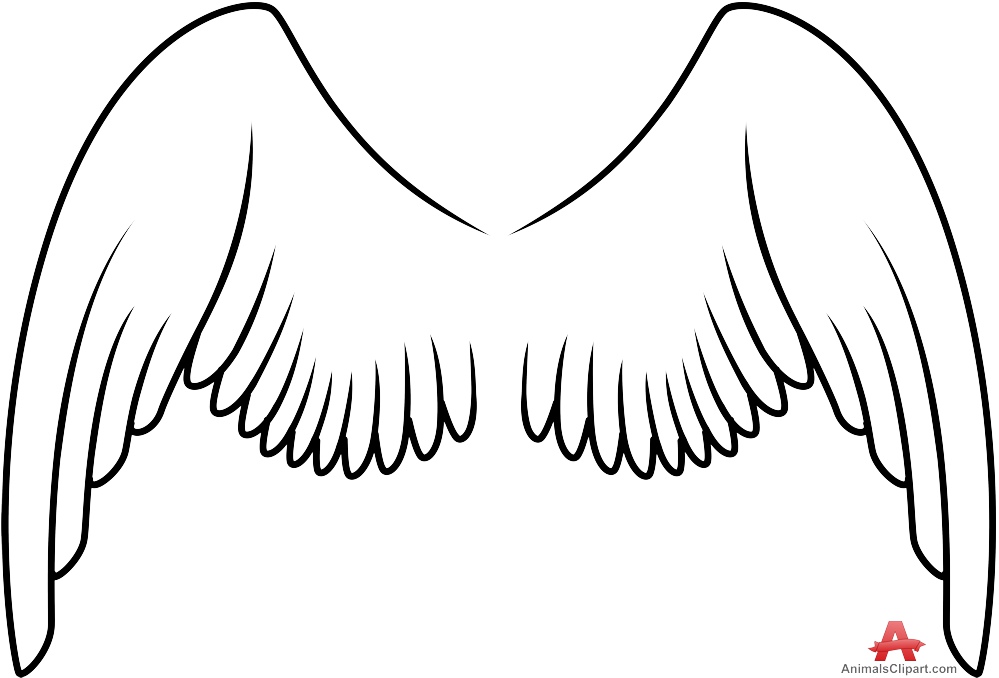 Outline Wings Design | Free Clipart Design Download