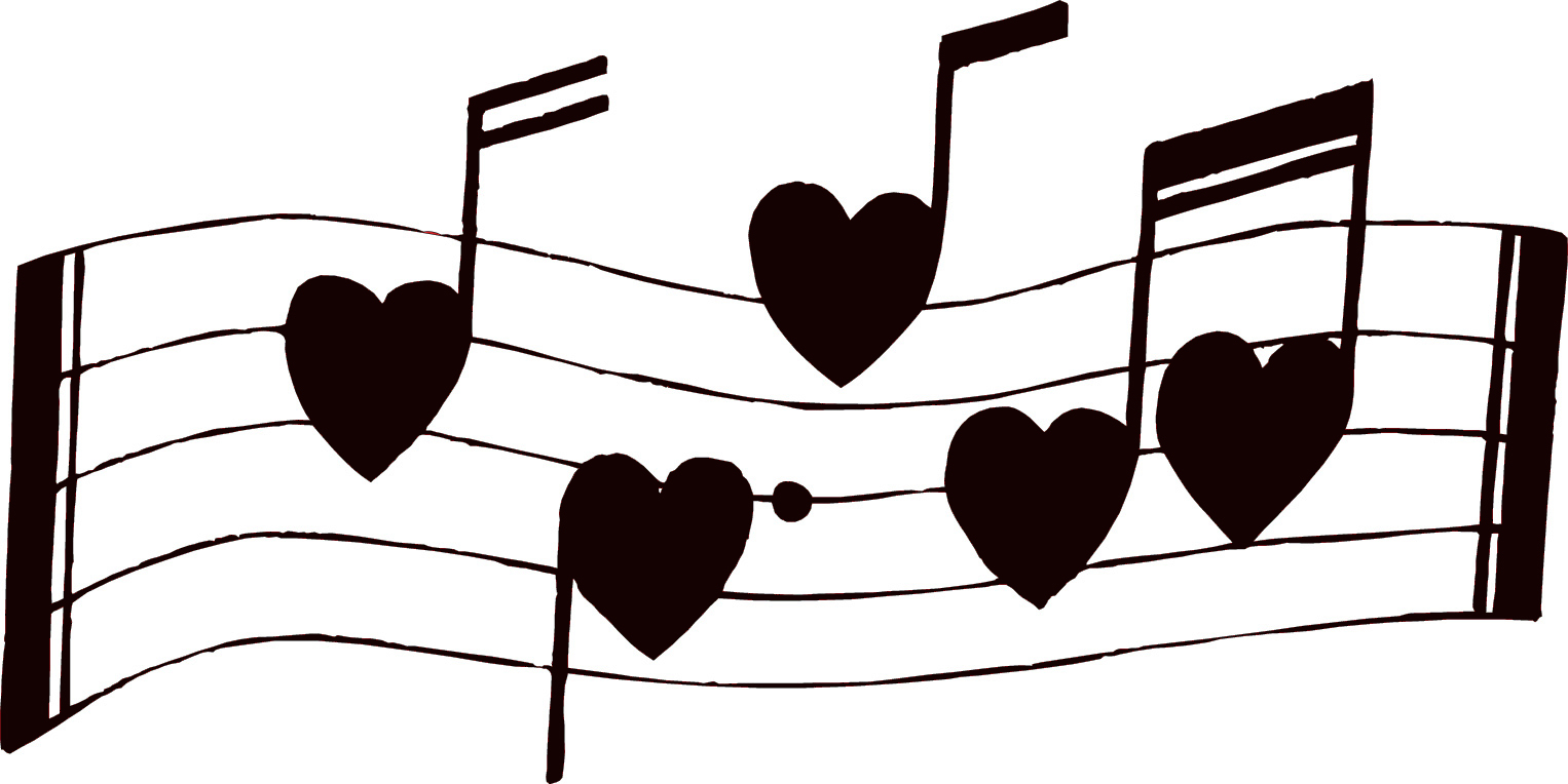 Sheet music with no musical notes clipart