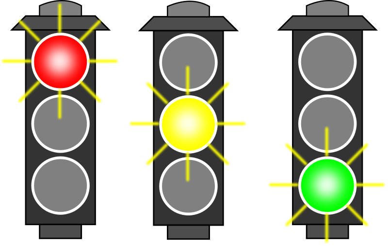 Clipart traffic light yellow - ClipartFox