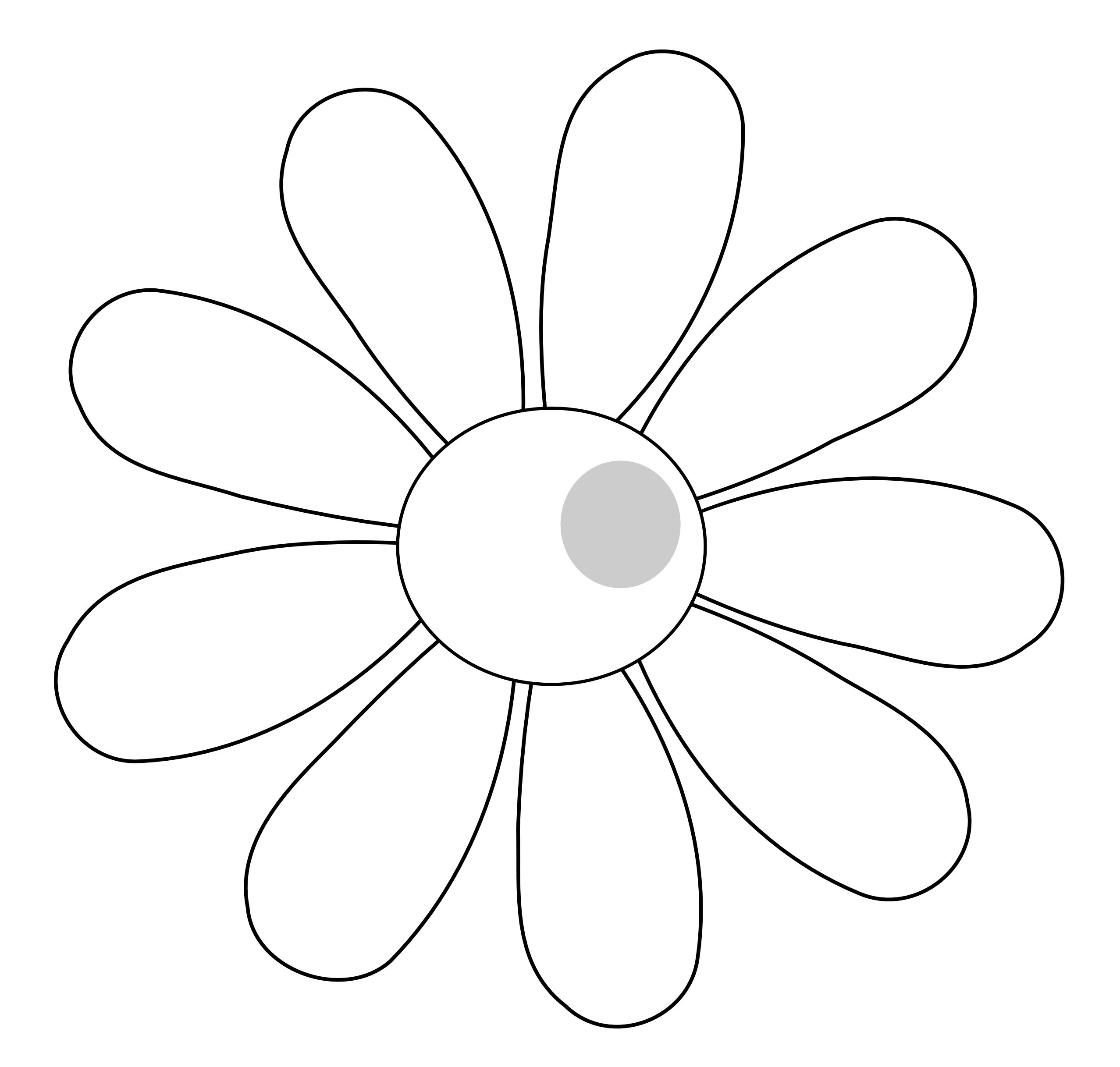 Daisy Flower Outline | Free Download Clip Art | Free Clip Art | on ...