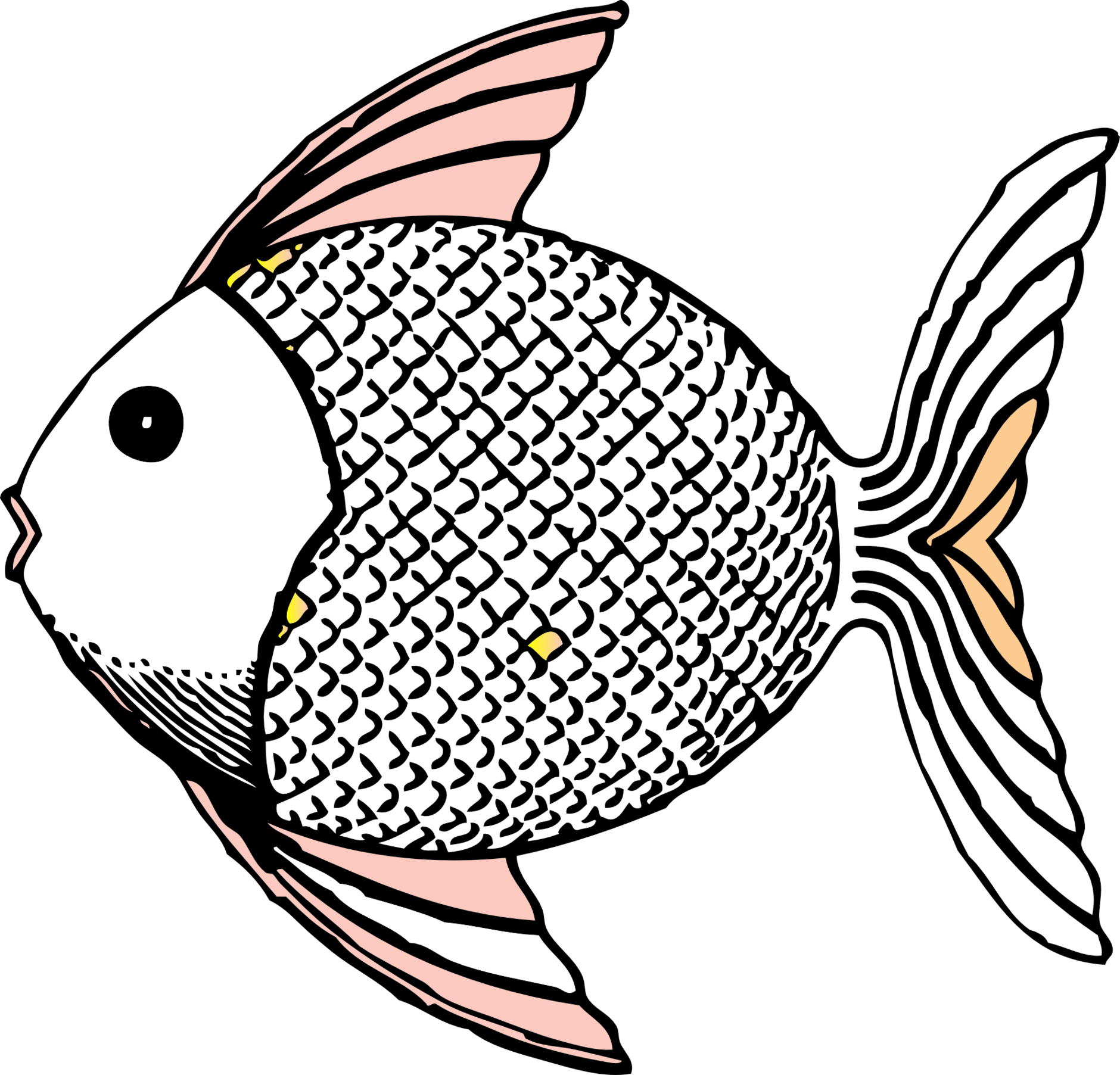 Fish Line Drawings Clipart - Free to use Clip Art Resource