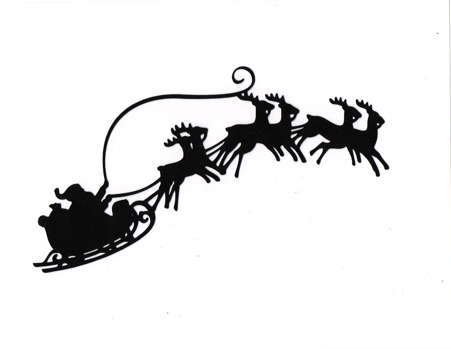 Santa Sleigh Silhouette