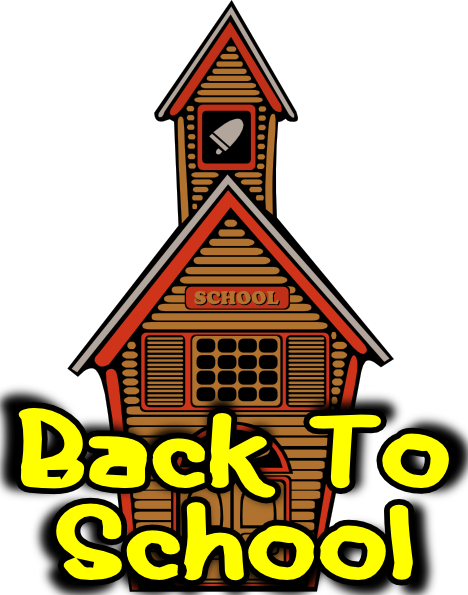 Back to school animated clip art