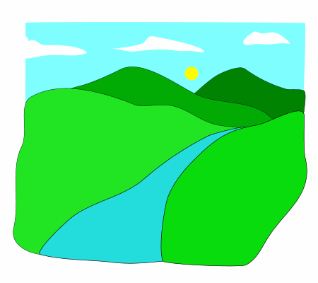River valley clip art
