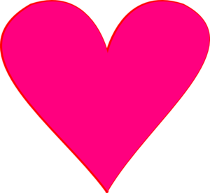 Pink Heart Clipart - Tumundografico