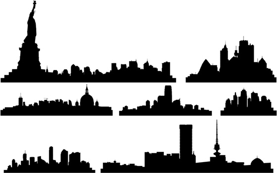 Free Vector City Skylines Free vector in Adobe Illustrator ai ...