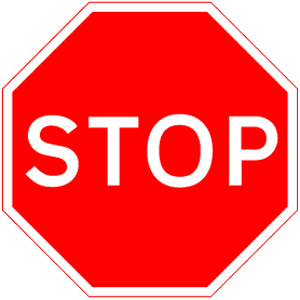 Stop Sign road traffic sign. REF: T601.1 601.1 - Archer Safety Signs