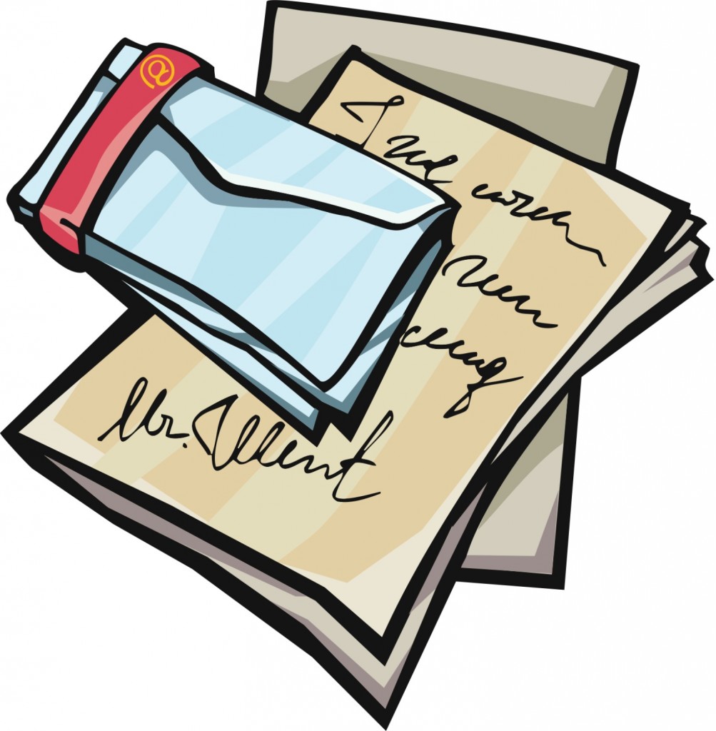 Letter of recommendation clipart