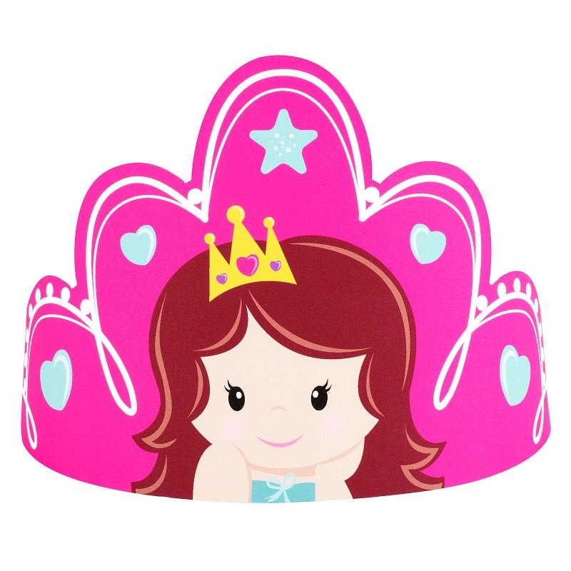 Mermaids Tiara Paper Hats (8) | BirthdayExpress.com