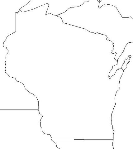 Blank Wisconsin Map Clipart - Free to use Clip Art Resource