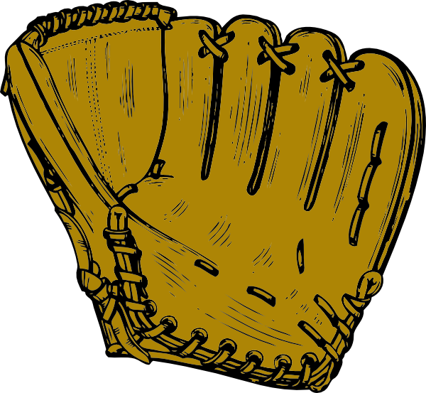 Baseball Glove clip art Free Vector