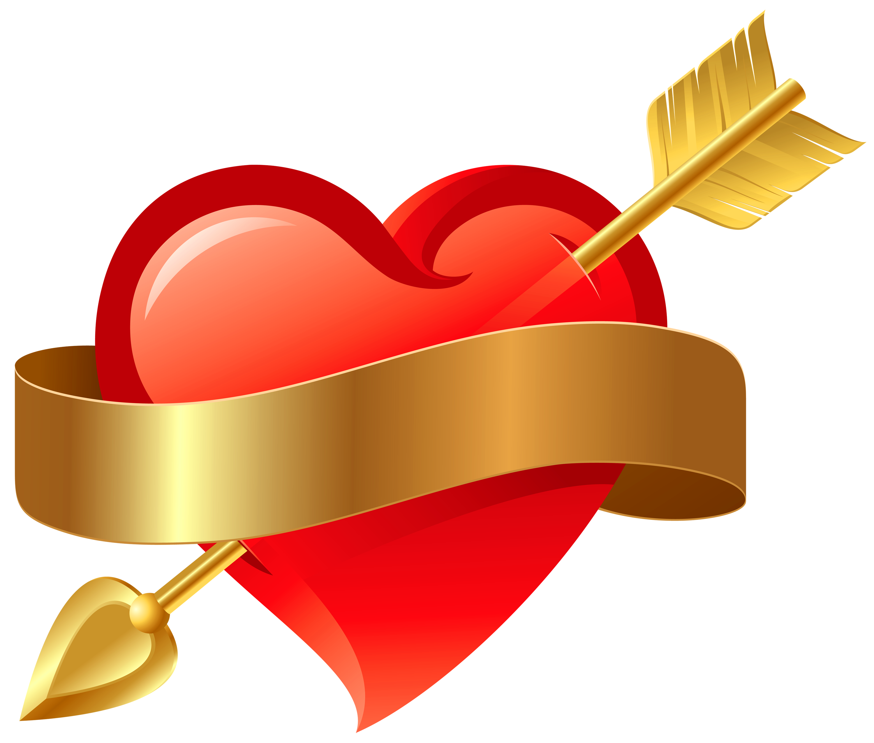 Heart With Arrow Clip Art