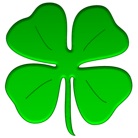 Border Of Shamrocks Clipart