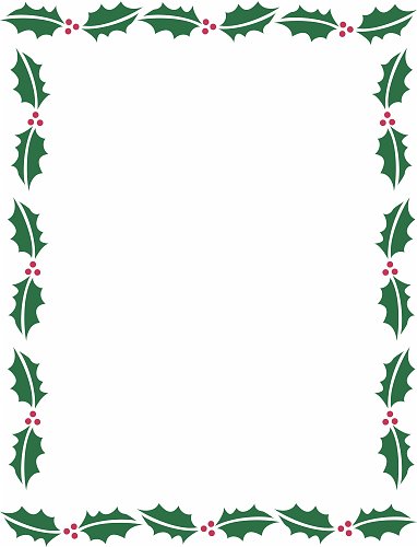 Christmas Border Word Template 2023 Cool Perfect Popular Famous 