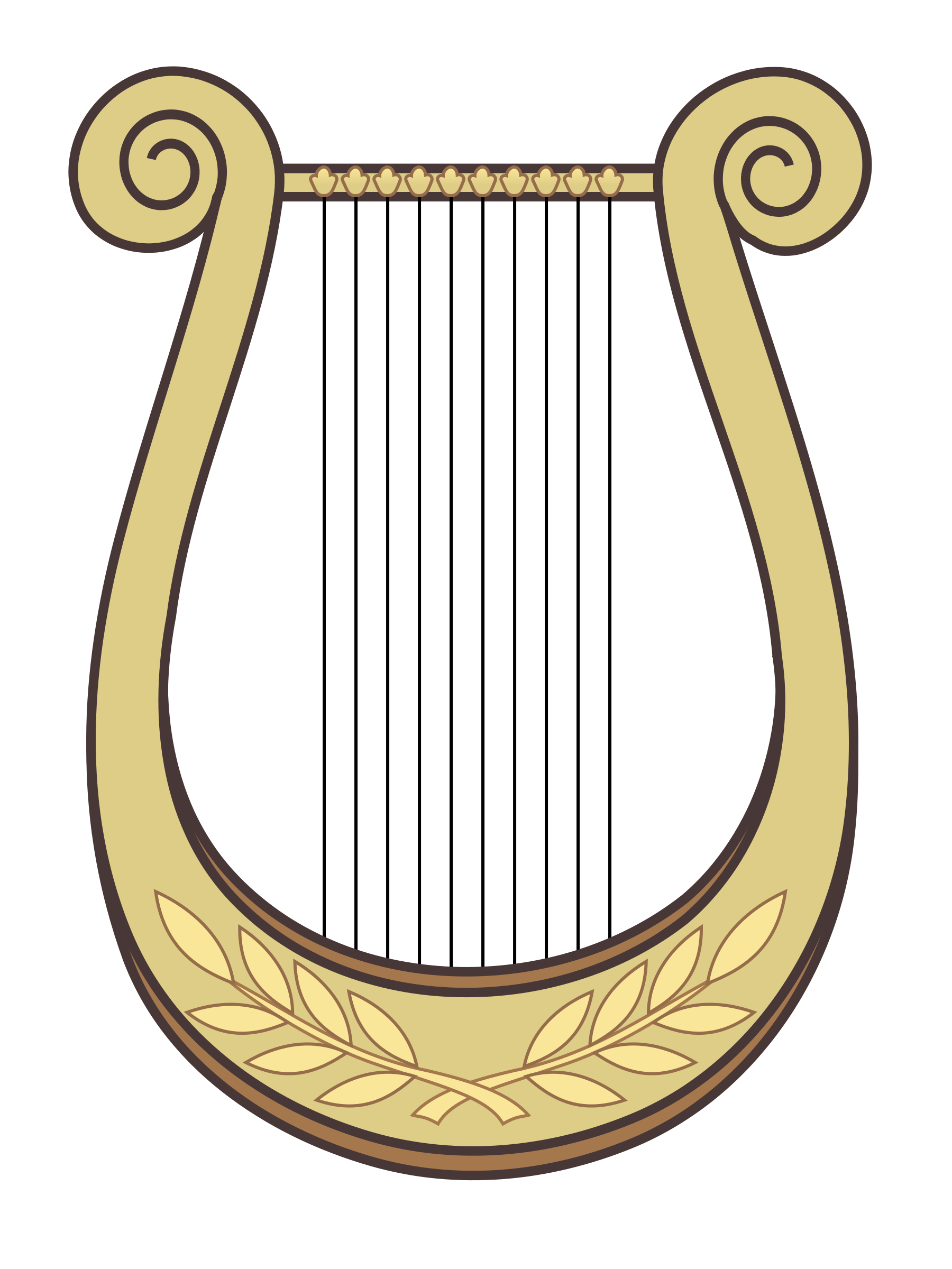 Hand harp clipart