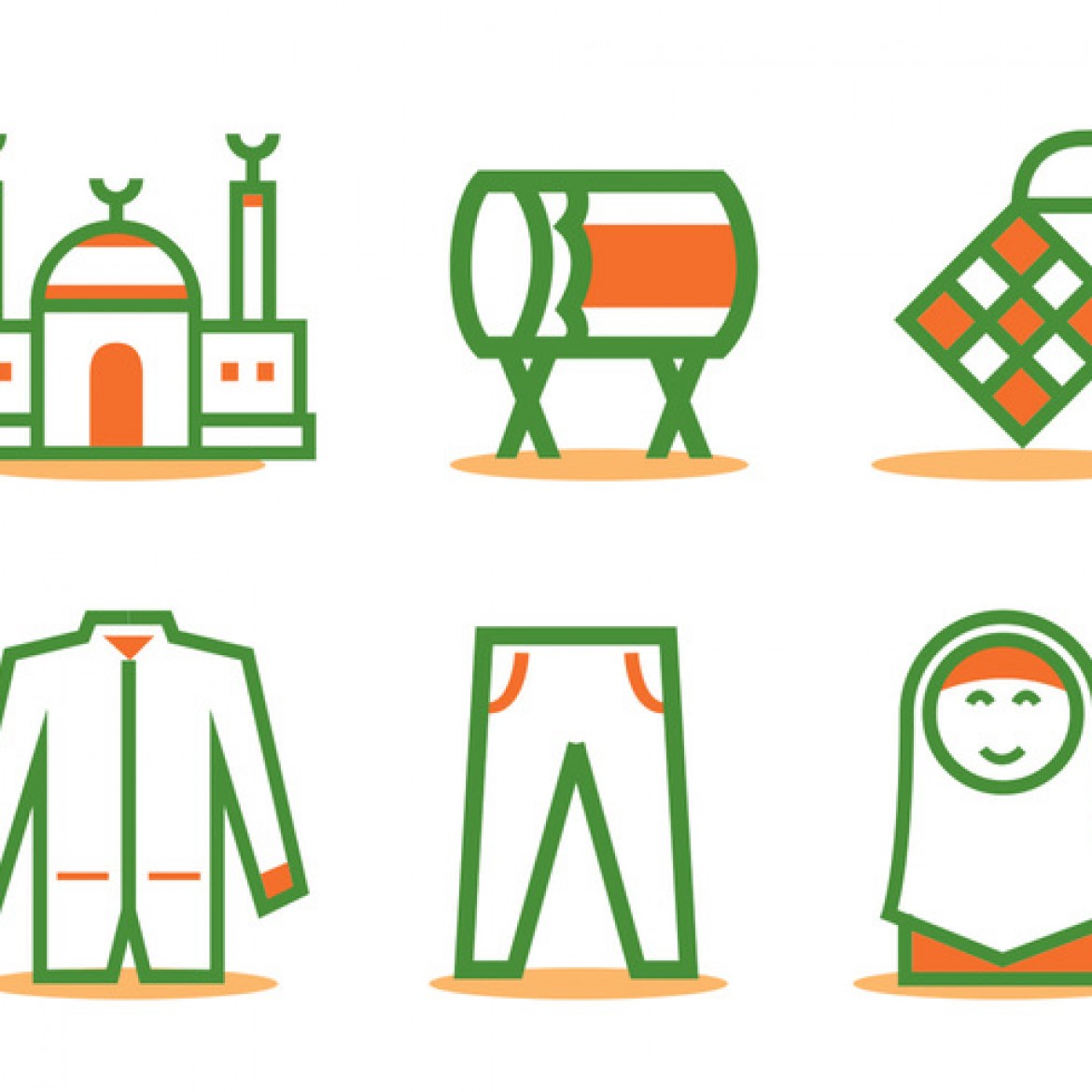 Free vector Eid Al Fitr Icon Vector Set #28400 | My Graphic Hunt