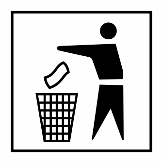 Lambang Buang Sampah Pada Tempatnya Vector Format | Blog Stok Logo