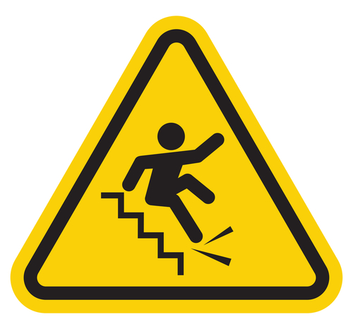 Slip And Fall Hazard Clipart