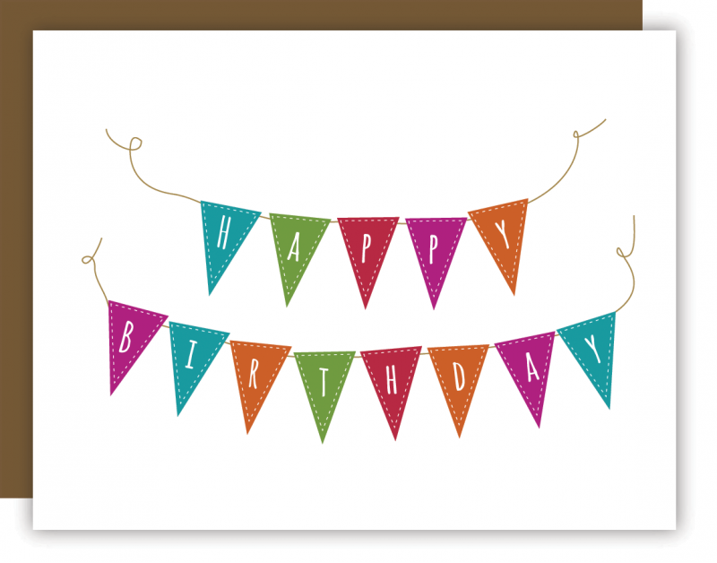 Birthday Flag Garland