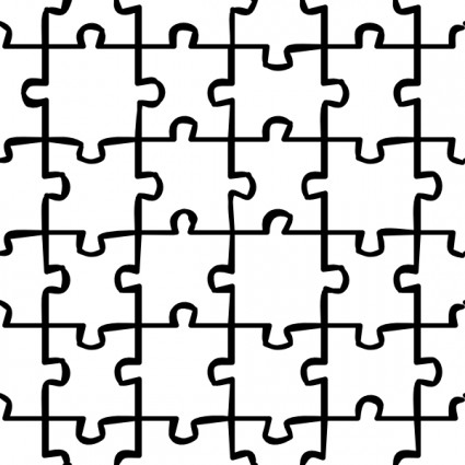 Puzzle Pieces Outline | Free Download Clip Art | Free Clip Art ...