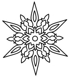 Coloring, Snowflakes and Free printable coloring pages