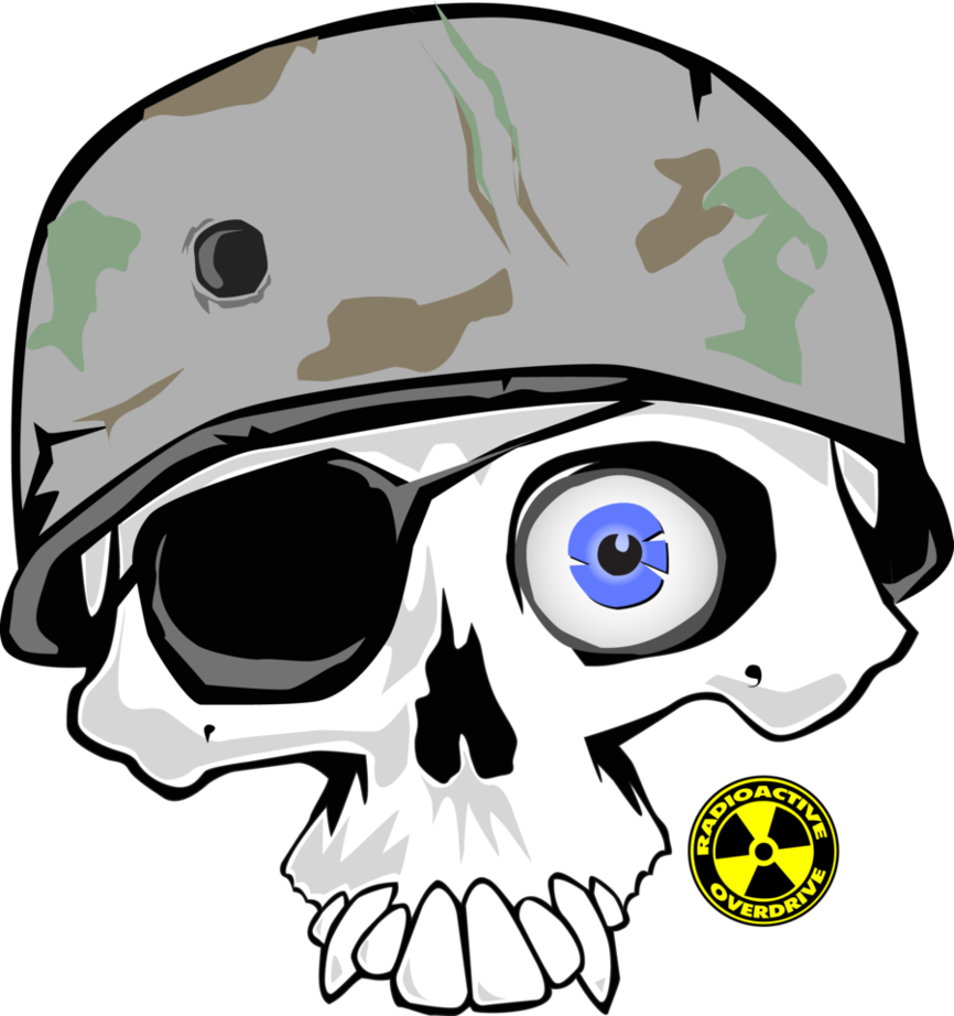 Skull with Helmet - Bullet Hole by pzign on DeviantArt