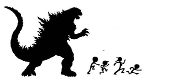 Godzilla Silhouette Vector Free - ClipArt Best