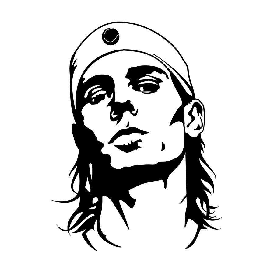 deviantART: More Like Rafael Nadal Vector Portrait by