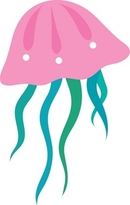 Free Jellyfish Clip Art Image - clip art image of a Jellyfish